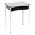 Structure Series Open Front School Desk w/ Graphite Book Box &amp; Silver Mist Frame - Gray Top