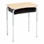 Structure Series Open Front School Desk w/ Black Book Box &amp; Silver Mist Frame - Maple Top