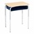 Structure Series Open Front School Desk w/ Navy Book Box &amp; Silver Mist Frame - Maple Top