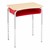 Structure Series Open Front School Desk w/ Red Book Box &amp; Silver Mist Frame - Maple Top