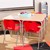 Structure Series Open Front School Desk w/ Red Book Box &amp; Silver Mist Frame - Maple Top
