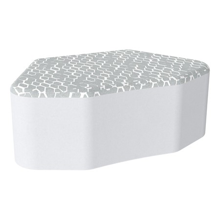Shapes Series II Modular Soft Seating - Petal - Charlotte Silver/Cool Gray