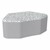 Shapes Series II Modular Soft Seating - Petal - Charlotte Silver/Light Gray