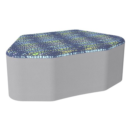 Shapes Series II Modular Soft Seating - Petal - Telegraph Indigo/Light Gray