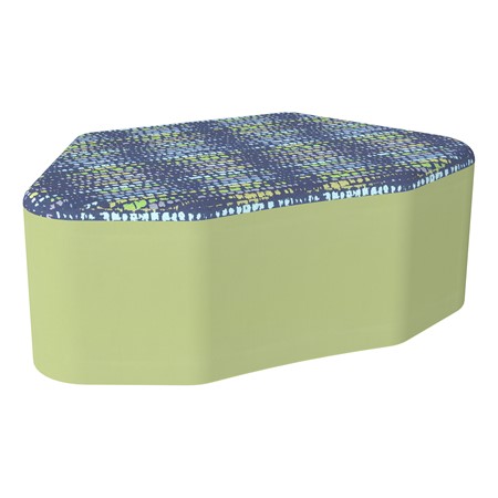Shapes Series II Modular Soft Seating - Petal - Telegraph Indigo/Fern Green