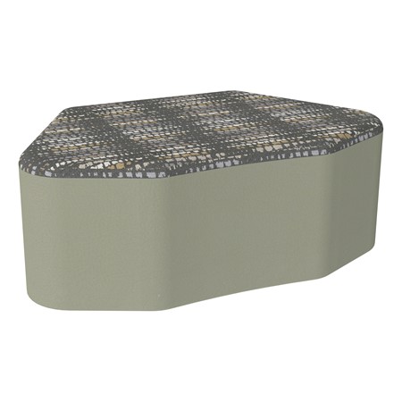 Shapes Series II Modular Soft Seating - Petal - Telegraph Steel/Taupe