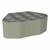 Shapes Series II Modular Soft Seating - Petal - Telegraph Steel/Taupe