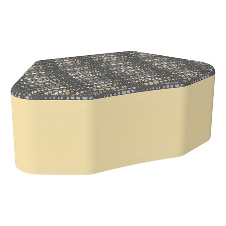 Shapes Series II Modular Soft Seating - Petal - Telegraph Steel/Sand