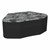 Shapes Series II Modular Soft Seating - Petal - Obscura Licorice/Black