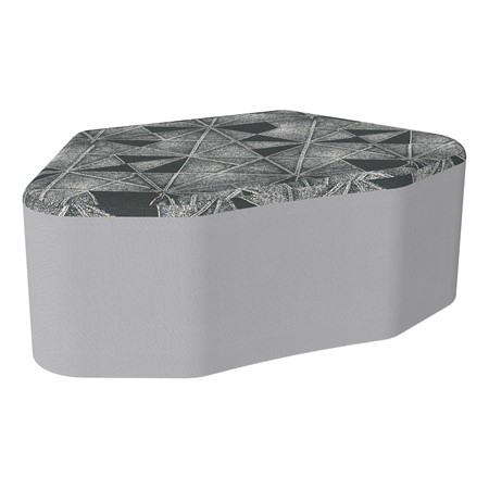 Shapes Series II Modular Soft Seating - Petal - Obscura Licorice/Light Gray