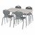 Rectangle Collaborative Desk w/ Curved Edge - Grouped