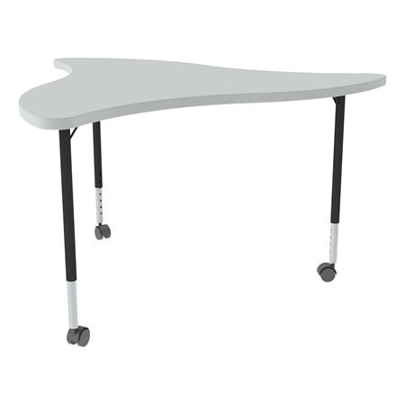 Structure Series Triangular Wave Mobile Collaborative Table w/ Laminate Top