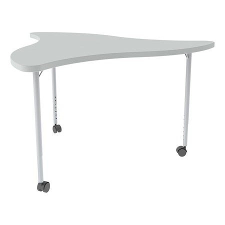 Structure Series Triangular Wave Mobile Collaborative Table w/ Laminate Top