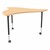 Structure Series Triangular Wave Mobile Collaborative Table w/ Laminate Top