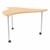 Structure Series Triangular Wave Mobile Collaborative Table w/ Laminate Top
