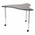 Structure Series Triangular Wave Mobile Collaborative Table w/ Laminate Top - Cosmic Strandz