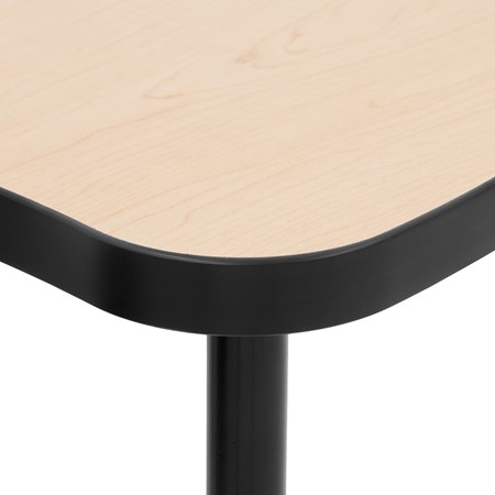 Structure Series Triangular Wave Mobile Collaborative Table w/ Laminate Top - Edge