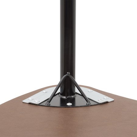 Structure Series Triangular Wave Mobile Collaborative Table w/ Laminate Top - Frame