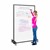 Portable Ballistic Partition (6' 6" H x 4' W) - Double-Sided Magnetic Dry Erase Board
