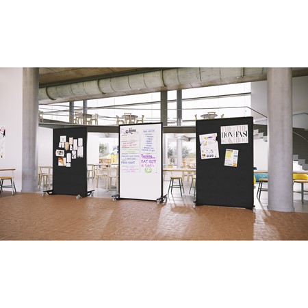 Portable Ballistic Partition (6' 6" H x 4' W) - Double-Sided Magnetic Dry Erase Board