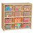 12-Tray Wooden Storage Unit - Assembled &amp; w/ Clear Trays - Accessories not included