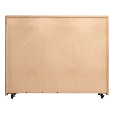 Maple 25-Tray Cubby Storage Unit - Back