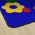 Primary Color Cog Border Classroom Rug - Edges