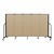 5' H Vinyl Freestanding Portable Partition - 5 Panels (9' 5" L) - Sandalwood