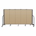 5' H Vinyl Freestanding Portable Partition - 5 Panels (9' 5" L) - Sandalwood