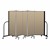5' H Vinyl Freestanding Portable Partition - 5 Panels (9' 5" L) - Sandalwood