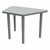 Shapes Accent Series Trapezoid Collaborative Table w/ Glides - North Sea Top &amp; Legs